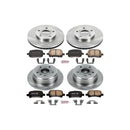 PowerStop OE Stock Replacement Low-Dust Ceramic Brake Pad and Rotor Kit
