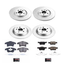 PowerStop Genuine Geomet Coated Rotor and Low-Dust Ceramic Brake Pad Kit