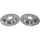 PowerStop Evolution Drilled Slotted Rotors Pair Rear For Ford Maverick