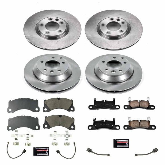 PowerStop OE Stock Replacement Low-Dust Ceramic Brake Pad and Rotor Kit