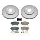 PowerStop Genuine Geomet Coated Rotor and Low-Dust Ceramic Brake Pad Kit