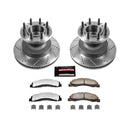 PowerStop Z36 Carbon-Fiber Ceramic Brake Pad with Drilled and Slotted Rotor Kit