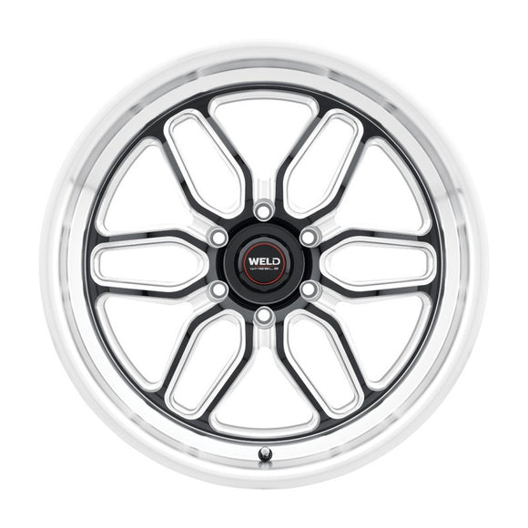 17x11 WELD Performance Laguna 6 Drag Black Milled 6x127 6x5 ET35 Wheel Rim