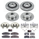 PowerStop OE Stock Replacement Low-Dust Ceramic Brake Pad, Rotor and Caliper Kit