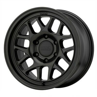 16X8 KMC KM717 Bully OL Satin Black 5X127 ET0 wheel/rim