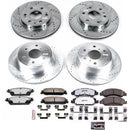 PowerStop Z36 Carbon-Fiber Ceramic Brake Pad with Drilled and Slotted Rotor Kit