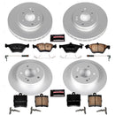 PowerStop Genuine Geomet Coated Rotor and Carbon-Fiber Ceramic Brake Pad Kit
