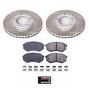 PowerStop Semi-Coated Rotor and Low-Dust Ceramic Brake Pad Kit