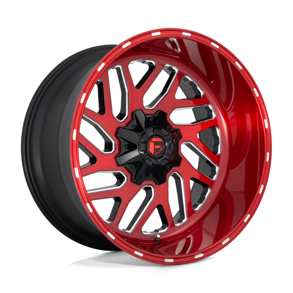 20x10 Fuel Off-Road D691 Triton Candy Red Milled 8x180 ET-18 CB124.2 Wheel Rim