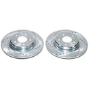 PowerStop Evolution Drilled Slotted Rotors Pair Rear For Mercedes-Benz C43 AMG