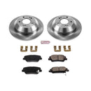 PowerStop OE Stock Replacement Low-Dust Ceramic Brake Pad and Rotor Kit