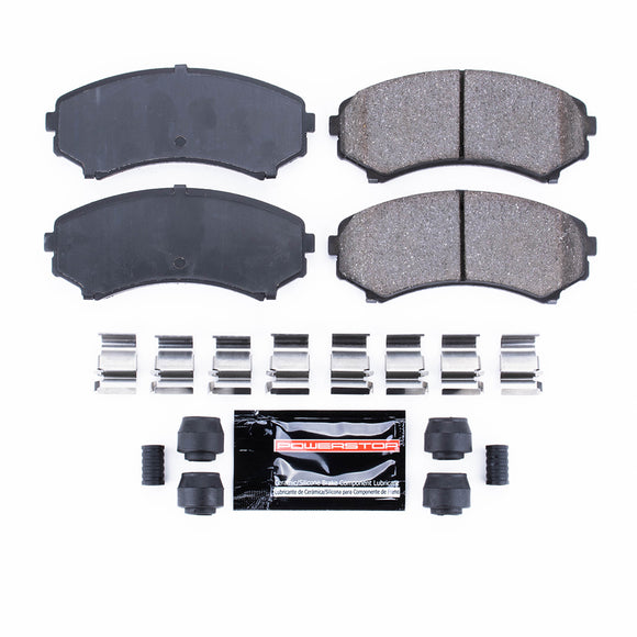 PowerStop Z23 Evolution Sport Carbon-Fiber Brake Pads With Hardware