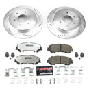 PowerStop Z36 Carbon-Fiber Ceramic Brake Pad with Drilled and Slotted Rotor Kit