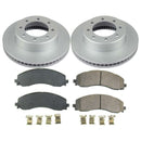 PowerStop Genuine Geomet Coated Rotor and Low-Dust Ceramic Brake Pad Kit