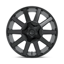 18X9 Fuel D437 Contra Satin Black 6X135/6X139.7 ET1 wheel/rim