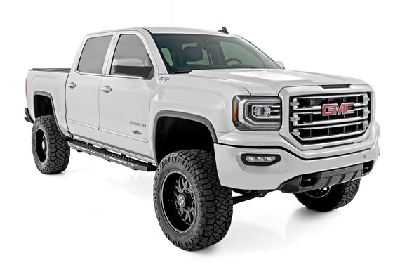Rough Country AC2 Running Boards Amber White for 07-18 Chevy GMC 1500 Crew Cab