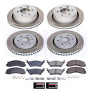PowerStop Semi-Coated Rotor and Low-Dust Ceramic Brake Pad Kit