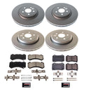 PowerStop Genuine Geomet Coated Rotor and Low-Dust Ceramic Brake Pad Kit