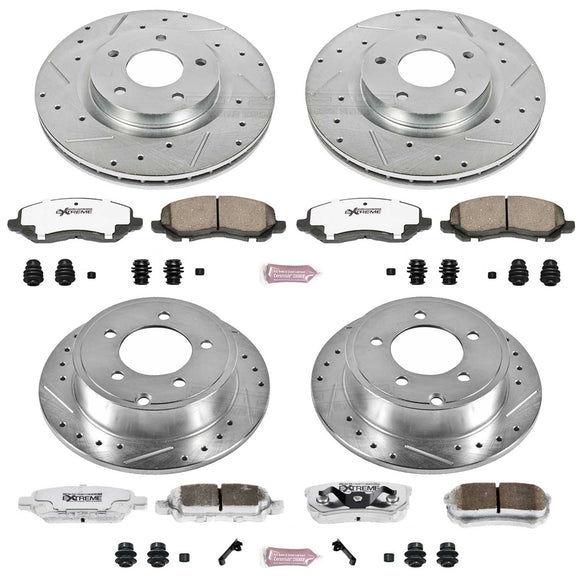 PowerStop Z26 Street Performance Ceramic Brake Pad and Drilled & Slotted Rotor K