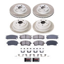 PowerStop Semi-Coated Rotor and Low-Dust Ceramic Brake Pad Kit