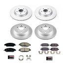 PowerStop Genuine Geomet Coated Rotor and Low-Dust Ceramic Brake Pad Kit