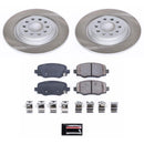 PowerStop Semi-Coated Rotor and Low-Dust Ceramic Brake Pad Kit