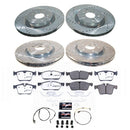 PowerStop Z36 Carbon-Fiber Ceramic Brake Pad with Drilled and Slotted Rotor Kit