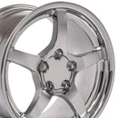 18" Replica Wheel CV05 Fits Chevrolet Corvette - C5 Rim 18x9.5 Deep Dish Chrome