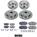 PowerStop OE Stock Replacement Low-Dust Ceramic Brake Pad and Rotor Kit