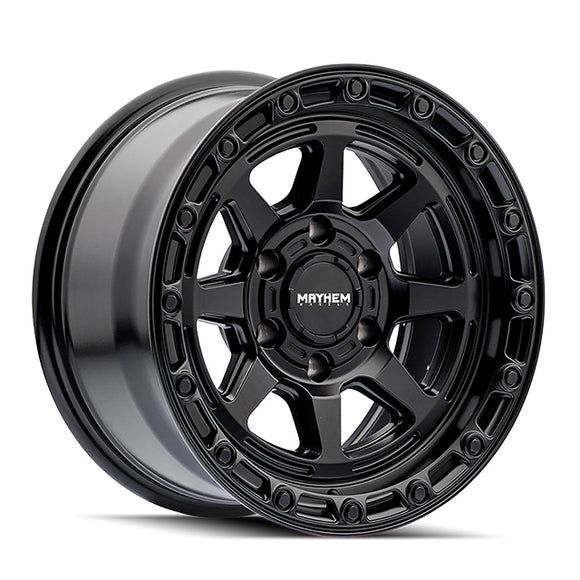 18x9 Mayhem Ridgeline Satin Black 6x139.7 ET20 CB106 Wheel Rim