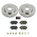 PowerStop OE Stock Replacement Low-Dust Ceramic Brake Pad and Rotor Kit