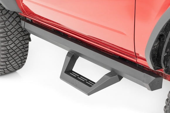 Rough Country SRX2 Adjustable Aluminum Step For Ford Bronco 2 Door 4WD 21-23