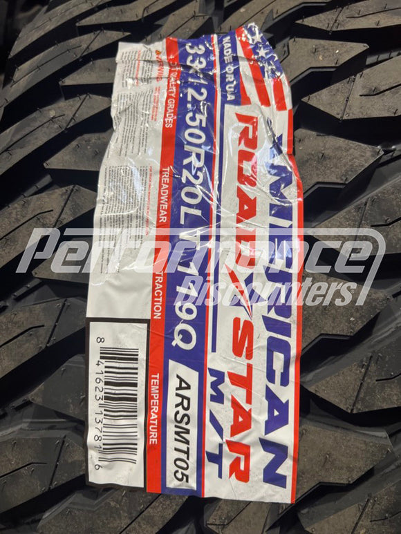 33x12.50R20 American Roadstar M/T 119Q BSW F 33 12.5 20 33125020