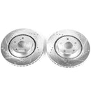 PowerStop Evolution Drilled Slotted Rotors Pair Front For Toyota Highlander