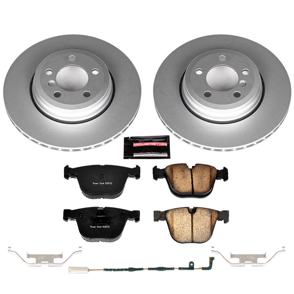 PowerStop Genuine Geomet Coated Rotor and Carbon-Fiber Ceramic Brake Pad Kit