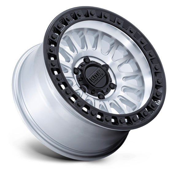 17X8.5 KMC KM552 IMS Machined W/ Black Lip 6x135 ET-10 Wheel Rim