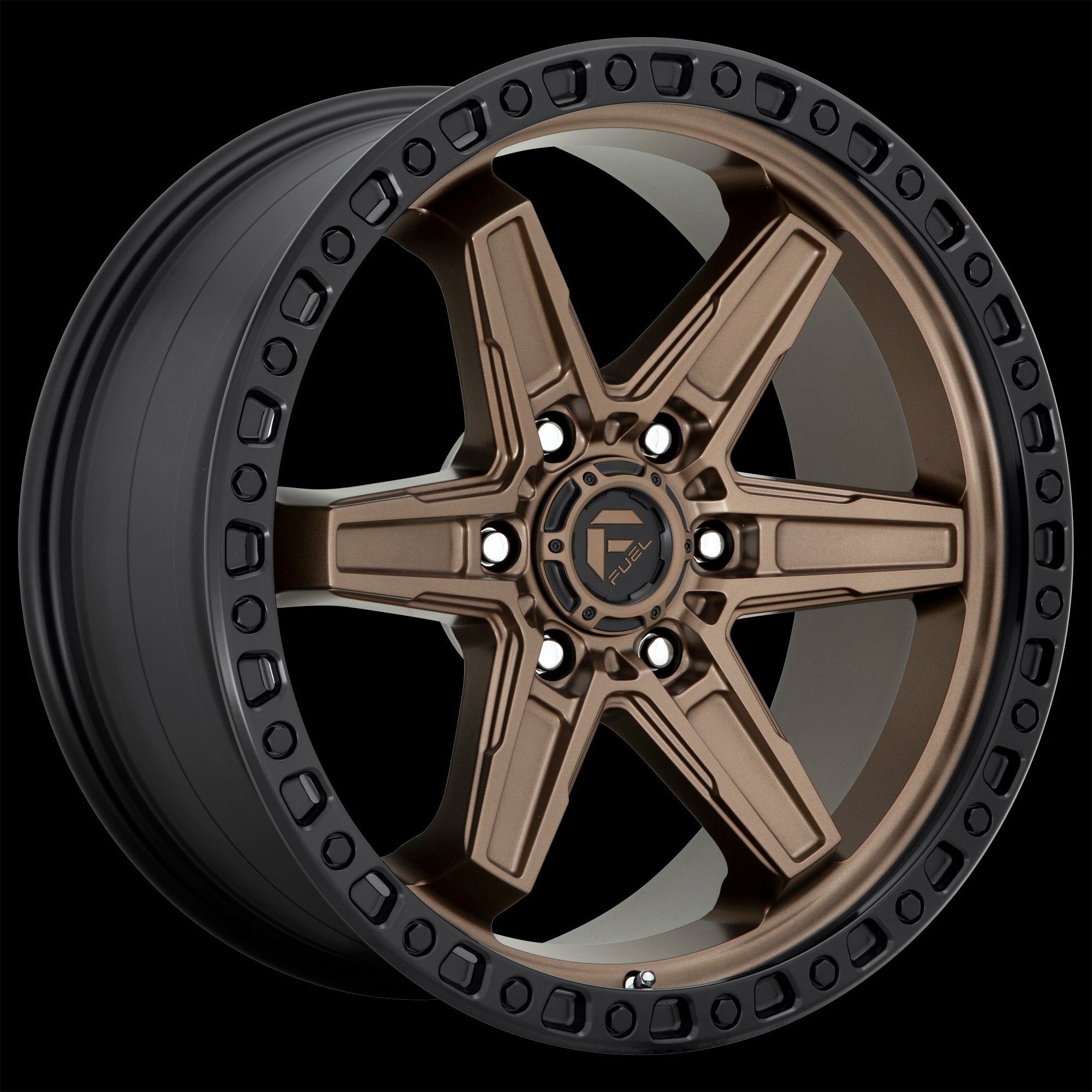 17X9 Fuel D699 KICKER Matte Bronze Black Bead Ring 5X127 ET-12 wheel/rim