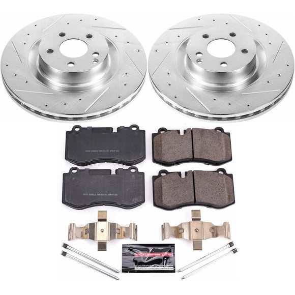 PowerStop Z23 Daily Driver Carbon-Fiber Ceramic Brake Pad and Drilled & Slotted