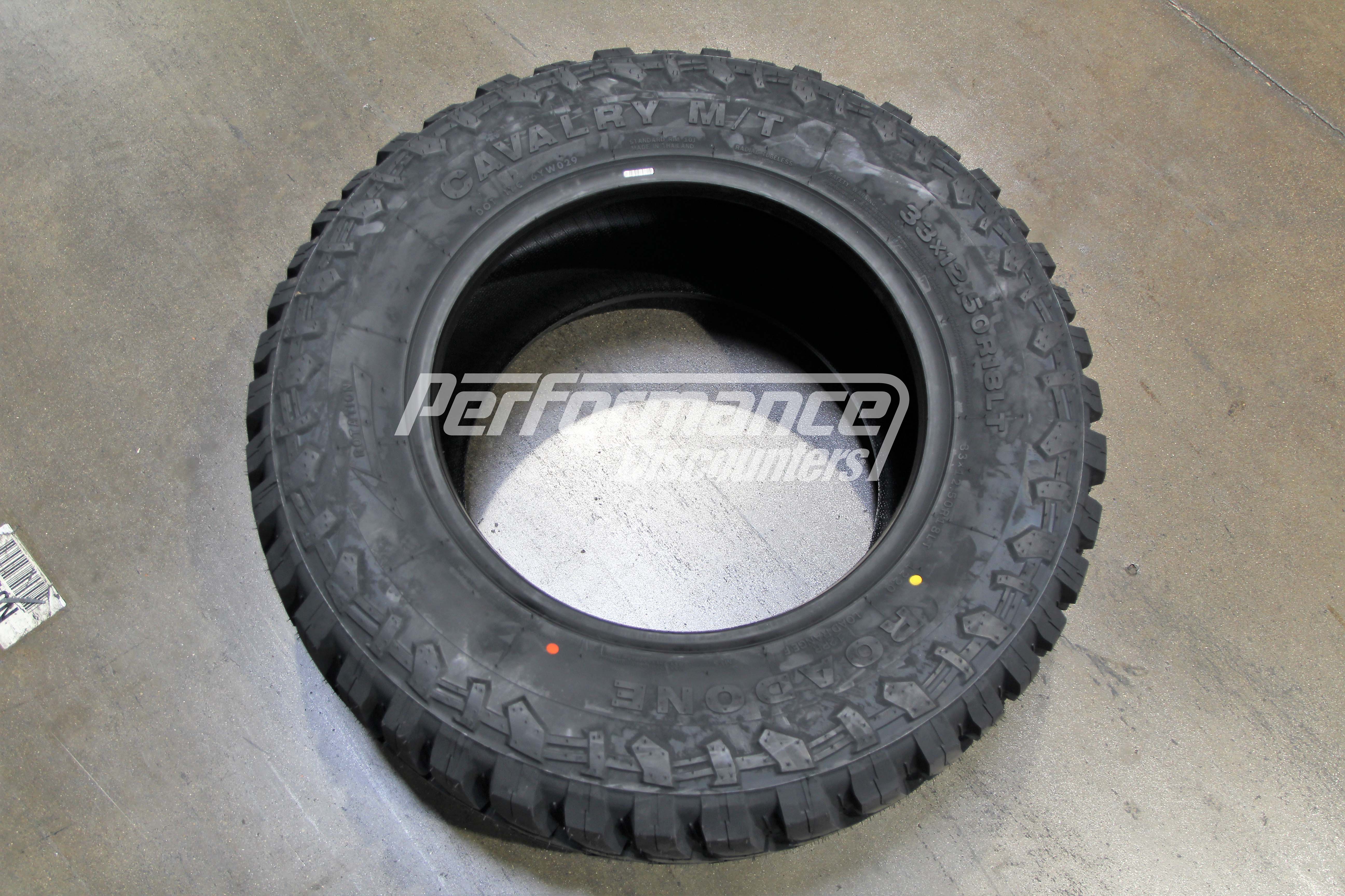 Roadone Cavalry M/T Mud Tire(s) 33X12.50R18 LRF BSW 122Q 33125018