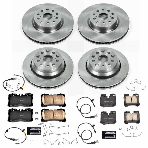 PowerStop OE Stock Replacement Low-Dust Ceramic Brake Pad and Rotor Kit