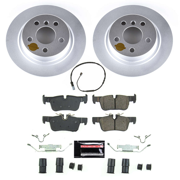 PowerStop Genuine Geomet Coated Rotor and Carbon-Fiber Ceramic Brake Pad Kit