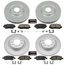 PowerStop Genuine Geomet Coated Rotor and Low-Dust Ceramic Brake Pad Kit