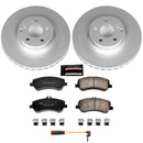 PowerStop Genuine Geomet Coated Rotor and Carbon-Fiber Ceramic Brake Pad Kit
