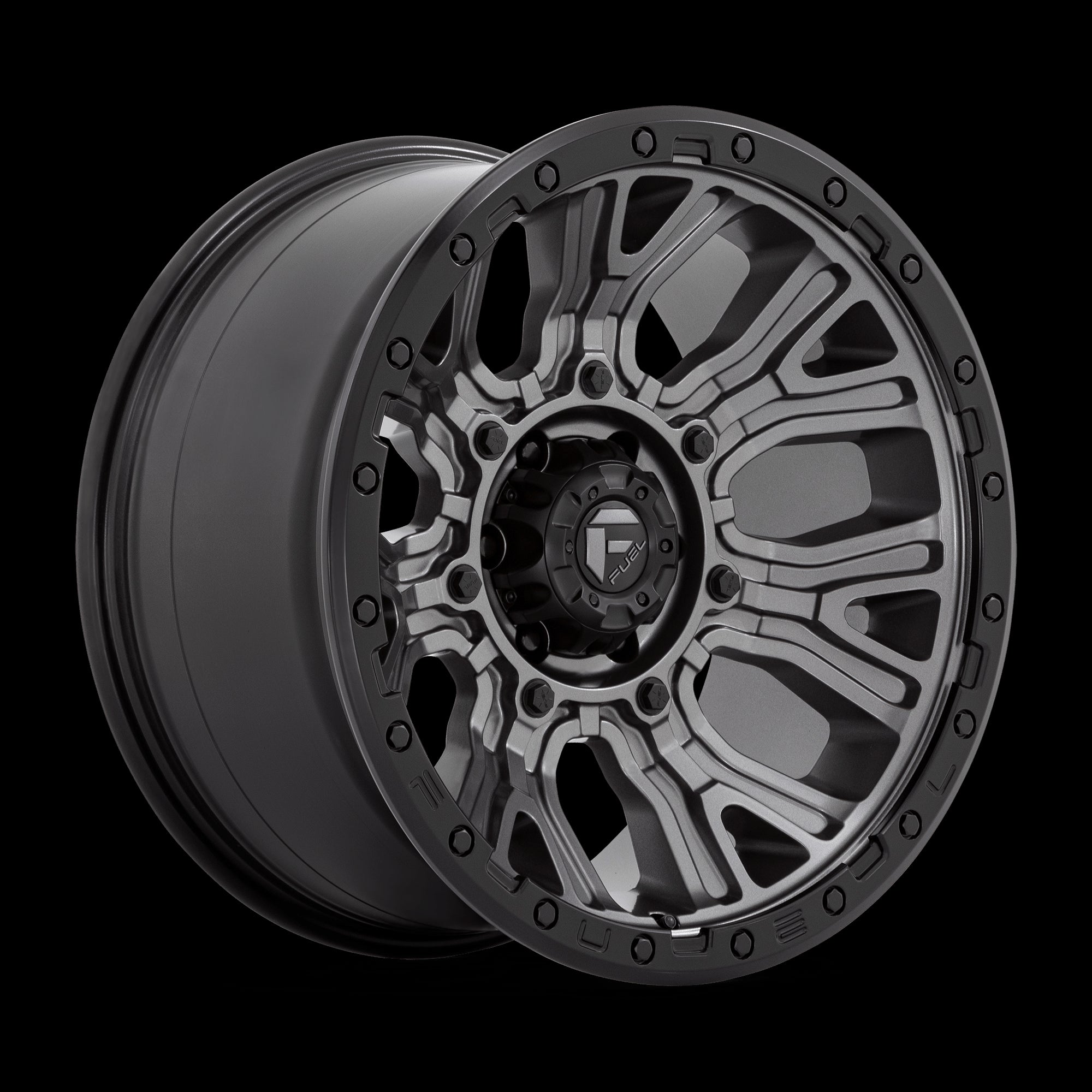 20X10 Fuel 1PC D825 Traction Gray 6X135 ET-18 Wheel Rim