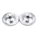 PowerStop Evolution Drilled Slotted Rotors Pair Front For Buick Skylark