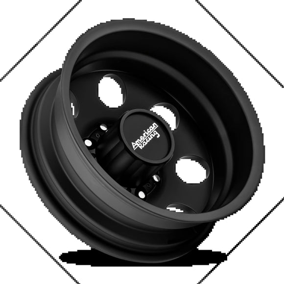 16X6 American Racing AR204 BAJA DUALLY S-BLK 8X165.1 ET-134 wheel/rim