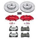 PowerStop Z26 Street Performance Ceramic Brake Pad, Drilled Slotted Rotor, and C