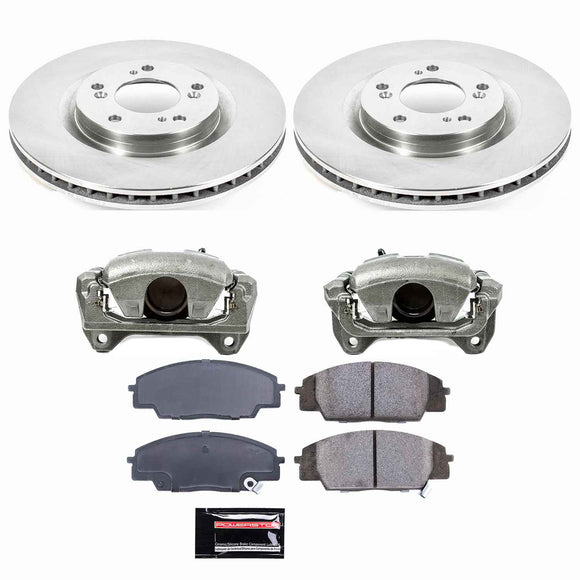PowerStop OE Stock Replacement Low-Dust Ceramic Brake Pad, Rotor and Caliper Kit