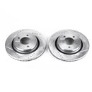 PowerStop Evolution Drilled Slotted Rotors Pair Front For Chrysler 300M