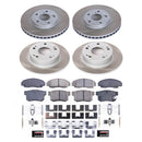 PowerStop Semi-Coated Rotor and Low-Dust Ceramic Brake Pad Kit